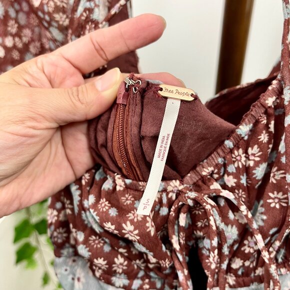 New FREE PEOPLE X Revolve Tessa Dress In Grey size S - Picture 10 of 11